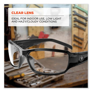 Skullerz Thor Safety Glasses, Black Nylon Impact Frame, Clear Polycarbonate Lens, Ships In 1-3 Business Days