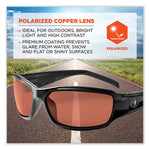 Load image into Gallery viewer, Skullerz Thor Safety Glasses, Black Nylon Impact Frame, Polarized Copper Polycarbonate Lens, Ships In 1-3 Business Days
