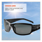 Load image into Gallery viewer, Skullerz Thor Safety Glasses, Black Nylon Impact Frame, Smoke Polycarbonate Lens, Ships In 1-3 Business Days
