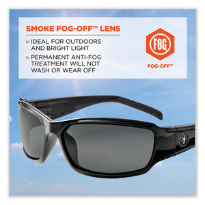 Skullerz Thor Safety Glasses, Black Nylon Impact Frame, Anti-fog Smoke Polycarbonate Lens, Ships In 1-3 Business Days