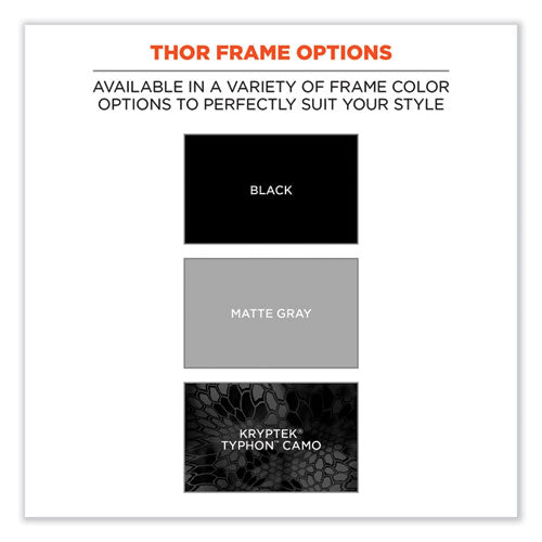 Skullerz Thor Safety Glasses, Matte Gray Nylon Impact Frame, Yellow Polycarbonate Lens, Ships In 1-3 Business Days