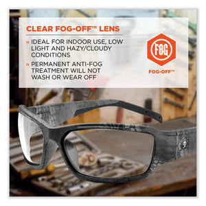 Skullerz Thor Safety Glasses, Kryptek Tyhpon Nylon Impact Frame, Antifog Clear Polycarbonate Lens, Ships In 1-3 Business Days