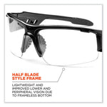 Load image into Gallery viewer, Skullerz Dagr Safety Glasses, Black Nylon Impact Frame, Anti-fog Clear Polycarbonate Lens, Ships In 1-3 Business Days
