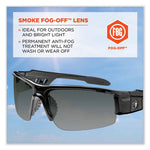 Load image into Gallery viewer, Skullerz Dagr Safety Glasses, Black Nylon Impact Frame, Anti-fog Smoke Polycarbonate Lens, Ships In 1-3 Business Days
