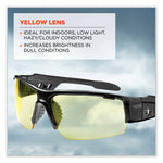 Load image into Gallery viewer, Skullerz Dagr Safety Glasses, Black Nylon Impact Frame, Yellow Polycarbonate Lens, Ships In 1-3 Business Days
