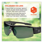 Load image into Gallery viewer, Skullerz Dagr Safety Glasses, Black Nylon Impact Frame, Polarized G15 Polycarbonate Lens, Ships In 1-3 Business Days
