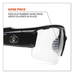 Load image into Gallery viewer, Skullerz Dagr Safety Glasses, Matte Gray Nylon Impact Frame, Anti-fog Clear Polycarbonate Lens, Ships In 1-3 Business Days

