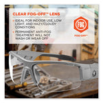 Load image into Gallery viewer, Skullerz Dagr Safety Glasses, Matte Gray Nylon Impact Frame, Anti-fog Clear Polycarbonate Lens, Ships In 1-3 Business Days
