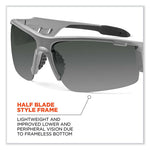 Load image into Gallery viewer, Skullerz Dagr Safety Glasses, Matte Gray Nylon Impact Frame, Polarized Smoke Polycarbonate Lens, Ships In 1-3 Business Days
