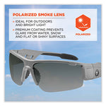 Load image into Gallery viewer, Skullerz Dagr Safety Glasses, Matte Gray Nylon Impact Frame, Polarized Smoke Polycarbonate Lens, Ships In 1-3 Business Days

