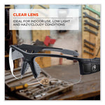 Load image into Gallery viewer, Skullerz Dagr Safety Glasses, Matte Black Nylon Impact Frame, Clear Polycarbonate Lens, Ships In 1-3 Business Days
