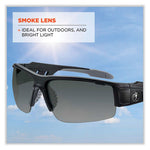 Load image into Gallery viewer, Skullerz Dagr Safety Glasses, Matte Black Nylon Impact Frame, Smoke Polycarbonate Lens, Ships In 1-3 Business Days
