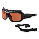Load image into Gallery viewer, Skullerz Loki Safety Glasses/goggles, Black Nylon Impact Frame, Polarized Copper Polycarb Lens, Ships In 1-3 Business Days
