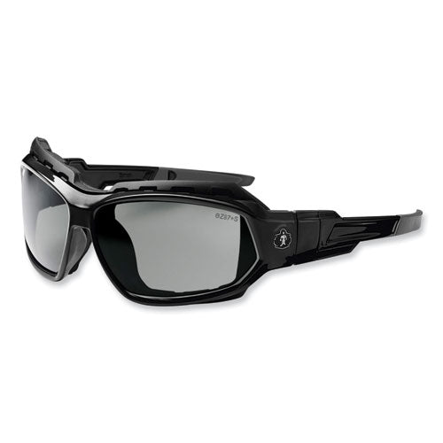 Skullerz Loki Safety Glasses/goggles, Black Nylon Impact Frame,polarized Smoke Polycarbonate Lens, Ships In 1-3 Business Days