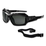 Load image into Gallery viewer, Skullerz Loki Safety Glasses/goggles, Black Nylon Impact Frame,polarized Smoke Polycarbonate Lens, Ships In 1-3 Business Days

