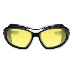 Load image into Gallery viewer, Skullerz Loki Safety Glasses/goggles, Black Nylon Impact Frame, Yellow Polycarbonate Lens, Ships In 1-3 Business Days
