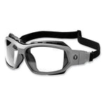 Load image into Gallery viewer, Skullerz Loki Safety Glasses/goggles, Matte Gray Nylon Impact Frame, Clear Polycarbonate Lens, Ships In 1-3 Business Days
