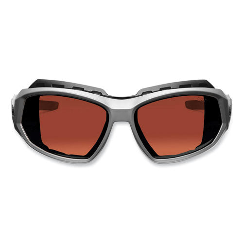 Skullerz Loki Safety Glasses/goggles, Gray Nylon Impact Frame, Polarized Copper Polycarb Lens, Ships In 1-3 Business Days