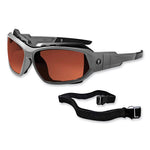 Load image into Gallery viewer, Skullerz Loki Safety Glasses/goggles, Gray Nylon Impact Frame, Polarized Copper Polycarb Lens, Ships In 1-3 Business Days
