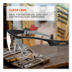 Load image into Gallery viewer, Skullerz Skoll Safety Glasses, Matte Black Nylon Impact Frame, Clear Polycarbonate Lens, Ships In 1-3 Business Days
