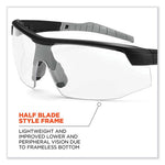 Load image into Gallery viewer, Skullerz Skoll Safety Glasses, Matte Black Nylon Impact Frame, Clear Polycarbonate Lens, Ships In 1-3 Business Days
