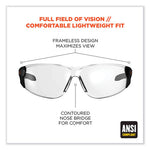 Load image into Gallery viewer, Skullerz Saga Frameless Safety Glasses, Matte Black Nylon Impact Frame, Clear Polycarbonate Lens, Ships In 1-3 Business Days
