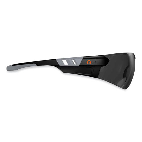 Skullerz Saga Frameless Safety Glasses, Black Nylon Impact Frame, Anti-fog Smoke Polycarb Lens, Ships In 1-3 Business Days