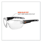 Load image into Gallery viewer, Skullerz Vali Frameless Safety Glasses, Matte Black Nylon Impact Frame, Clear Polycarbonate Lens, Ships In 1-3 Business Days
