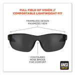 Load image into Gallery viewer, Skullerz Vali Frameless Safety Glasses, Black Nylon Impact Frame, Anti-fog Smoke, Polycarb Lens, Ships In 1-3 Business Days
