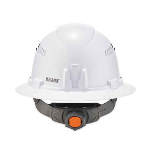 Skullerz 8973 Class C Hard Hat Full Brim, White, Ships In 1-3 Business Days
