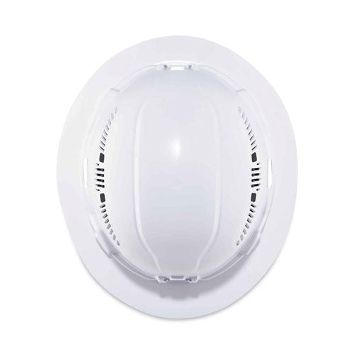 Skullerz 8973 Class C Hard Hat Full Brim, White, Ships In 1-3 Business Days
