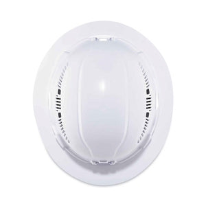 Skullerz 8973 Class C Hard Hat Full Brim, White, Ships In 1-3 Business Days