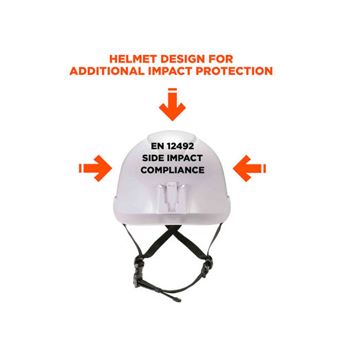 Skullerz 8974v Class E Safety Helmet W/8991 Visor Kit, Clear Lens, 6-pt Ratchet Suspension, White, Ships In 1-3 Business Days