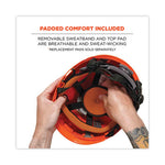 Load image into Gallery viewer, Skullerz 8974v Class E Safety Helmet W/8991 Visor Kit, Clear Lens, 6-pt Ratchet Suspension, Orange,ships In 1-3 Business Days

