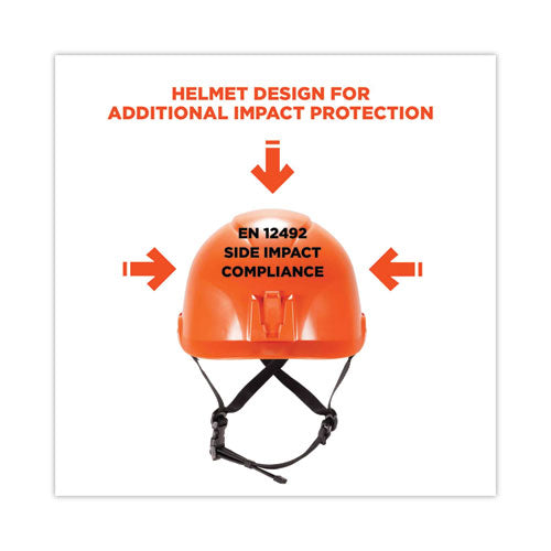 Skullerz 8974v Class E Safety Helmet W/8991 Visor Kit, Clear Lens, 6-pt Ratchet Suspension, Orange,ships In 1-3 Business Days