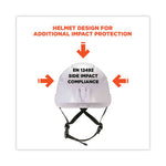 Load image into Gallery viewer, Skullerz 8975v Class C Safety Helmet W/8991 Visor Kit, Smoke Lens, 6-pt Ratchet Suspension, White, Ships In 1-3 Business Days

