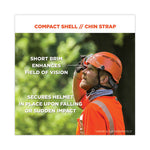 Load image into Gallery viewer, Skullerz 8975v Class C Safety Helmet W/8991 Visor Kit, Clear Lens, 6-pt Ratchet Suspension, Orange,ships In 1-3 Business Days
