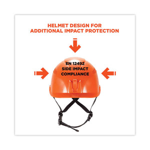 Skullerz 8975v Class C Safety Helmet W/8991 Visor Kit, Clear Lens, 6-pt Ratchet Suspension, Orange,ships In 1-3 Business Days