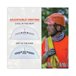 Load image into Gallery viewer, Skullerz 8975v Class C Safety Helmet W/8991 Visor Kit, Clear Lens, 6-pt Ratchet Suspension, Orange,ships In 1-3 Business Days
