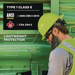 Load image into Gallery viewer, Skullerz 8969 Class E Lightweight Full Brim Hard Hat, 6-point Rachet Suspension, Lime, Ships In 1-3 Business Days
