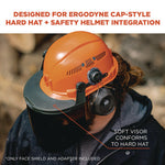 Load image into Gallery viewer, Skullerz 8994 Anti-scratch/anti-fog Hard Hat Face Shield, Cap-style/safety Helmet Adapter, Smoke Lens, Ships In 1-3 Bus Days

