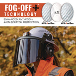 Load image into Gallery viewer, Skullerz 8995 Anti-scratch And Anti-fog Hard Hat Face Shield With Adapter For Full Brim, Smoke Lens, Ships In 1-3 Bus Days
