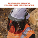 Load image into Gallery viewer, Skullerz 8995 Anti-scratch And Anti-fog Hard Hat Face Shield With Adapter For Full Brim, Smoke Lens, Ships In 1-3 Bus Days
