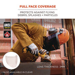 Load image into Gallery viewer, Skullerz 8997 Anti-scratch/anti-fog Face Shield Replacement, Cap-style/safety Helmet, Smoke Lens, Ships In 1-3 Bus Days
