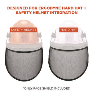 Skullerz 8999 Mesh Face Shield Replacement For Hard Hat And Safety Helmet, Black, Ships In 1-3 Business Days