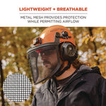 Load image into Gallery viewer, Skullerz 8999 Mesh Face Shield Replacement For Hard Hat And Safety Helmet, Black, Ships In 1-3 Business Days
