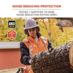 Load image into Gallery viewer, Skullerz 8880 Nrr 26db Hard Hat Mounted Earmuffs, Full Brim, Gray, Ships In 1-3 Business Days
