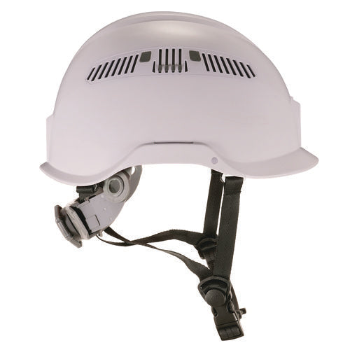 Skullerz 8977 Class C Safety Helmet With Adjustable Venting, 6-point Rachet Suspension, White, Ships In 1-3 Business Days