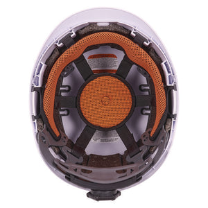 Skullerz 8977 Class C Safety Helmet With Adjustable Venting, 6-point Rachet Suspension, White, Ships In 1-3 Business Days