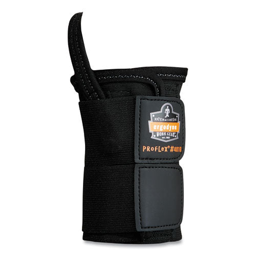 Proflex 4010 Double Strap Wrist Support, Large, Fits Left Hand, Black, Ships In 1-3 Business Days